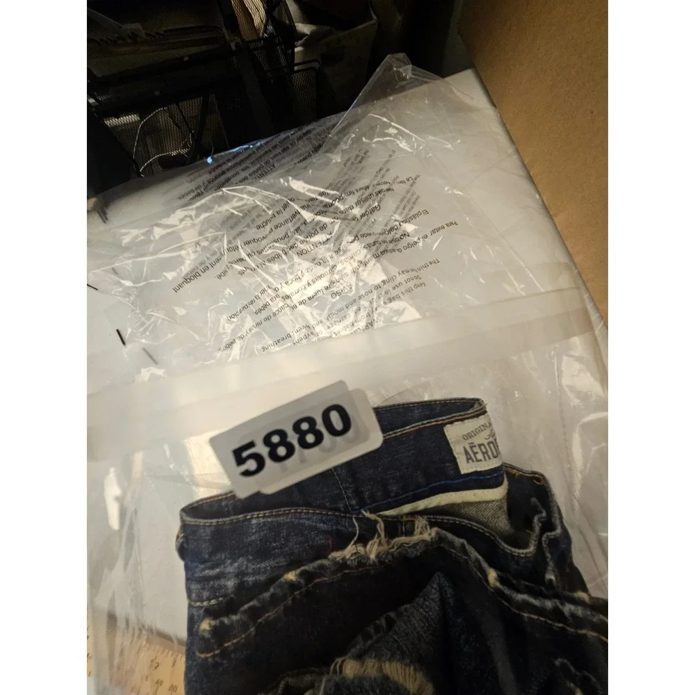 True Religion Ricky Super T Straight Leg Jeans Mens 32 Dark Wash Contrast Stitch